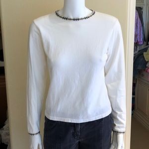 burberry white long sleeve